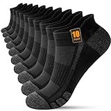 FORVEVO 10 Paar Sneaker Socken Herren 43-46, Sportsocken Baumwolle,...