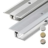 HORI® Bodenprofil Übergangsprofil I Aluminium-Bodenleiste in Silber,...
