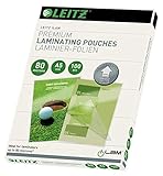 Leitz Heißlaminierfolien A5 80 mic, Laminierfolien in Premium-Qualität im...