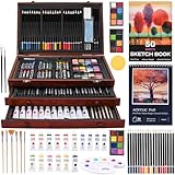 KIMIGO Premium Malkoffer Deluxe,178-Teilig Malset für Kinder Anfänger...