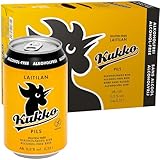 KUKKO PILS Alkoholfrei (24 X 0,33 L Dose) EINWEG | Finnisches Bier im...