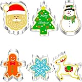 BELSVOR Set mit 6 Ausstechformen Weihnachten, Ausstecher weihnachten aus...