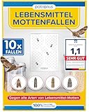 Patronus Lebensmittelmotten-Falle [10 Stück Vorteilspack] - Mottenfalle...