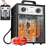 MASKO® Elektroheizer Heizlüfter Bauheizer Keramik Heizstrahler elektrisch...