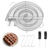 7 Stücke Kaltrauchgenerator Edelstahl Set,Rund Räucherschnecke mit...