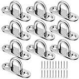 JDCMEI 10 Stück Augplatten Edelstahl, M5 Edelstahl Decksplatte, Wandöse...