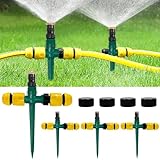 Gartensprinkler 4 Stück Rasensprenger Wassersprüher 360 Grad drehbarer...