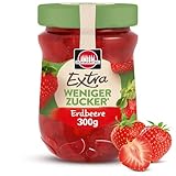 Schwartau Extra Weniger Zucker Erdbeere, zuckerreduzierter Fruchtaufstrich,...