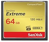 SanDisk Extreme CompactFlash Speicherkarte 64 GB (Für DSLR-Kameras, UDMA7,...