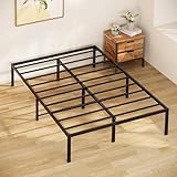 Xbro Bett 140 x 200 cm,Bettgestell 140 x 200 cm Höhe 37 cm mit Stauraum...
