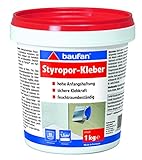 Baufan Styroporkleber - 1kg I Monatgekleber für Decken- & Isolierplatten,...