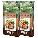 Green Home Universalerde 36L - für Zimmerpflanzen, Balkon und Garten....