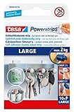 Tesa Powerstrips Klebestreifen, groß, selbstklebend, abziehbar, 10 Stück