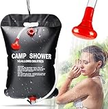 DANNEEFORSU7 Solar Duschtasche, 20L Campingdusche Solardusche, Tragbare...