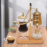 YyanLAK Siphon Kaffeemaschine, 400ml Retro Kaffeebereiter, Vakuum...