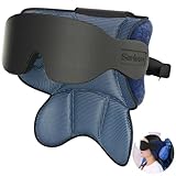 SARISUN Reisekissen für Flugzeuge, Flugzeugkissen mit Schlafmaske, 360°...