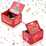 HJZHII Handkurbel Spieluhr Erwachsene,Happy Birthday Geschenk Spielkreisel...