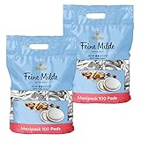 Tchibo Kaffeepads Vorratspack Maxipack, Feine Milde, 200 Stück – 2x 100...