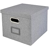 HMF Aufbewahrungsbox mit Deckel für DIN A4 Hängeregister | passend für...