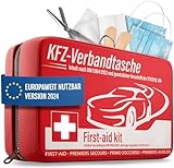 HELDENWERK KFZ Verbandstasche nach aktueller Norm 2024 - Europaweit Nutzbar...