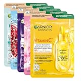 Garnier SkinActive Tuchmasken Set, Tuchmasken für das Gesicht,...