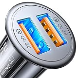 AINOPE USB Zigarettenanzünder Adapter [Dual QC3.0] 45W/6A Ladegerät für...