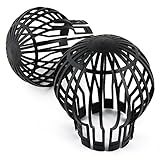 Fallrohrschutz 2er Dachrinnenschutz Verschlusskappe 11cm (2 Stück SET,...