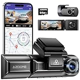 AZDOME 3 Linse Dashcam 2K+1080P+1080P mit 5G WiFi GPS Autokamera Vorne...