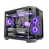 Mars Gaming MC-3TCOREM, Gaming-Gehäuse Custom Micro-ATX, Drei Fenster aus...