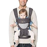 ERGObaby Babytrage bis 20kg, 360 Star Dust 4-Positionen Baby-Tragesystem,...