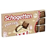 Schogetten Popcorn 1 x 100g Schokoladentafel, mit Popcorn- und...