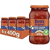 BEN’S ORIGINAL Sauce Süß-Sauer und extra Gemüse, 6 Gläser (6 x 400g)