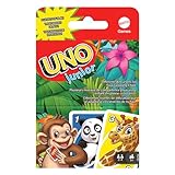Mattel Games Uno Junior, Uno Kartenspiel, vereinfachte Version mit...