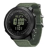 AVTREK Digitale Militär Uhr für Herren Sportuhr mit Kompass Temperatur...