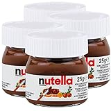 4x Ferrero Nutella World Glas Brotaufstrich Schokolade 25g