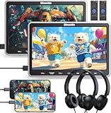 GOnavidio 10,5'' Auto DVD Player 2 Monitore mit HDMI-Eingang, 2...