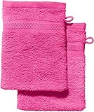 REDBEST Waschhandschuh 2er-Pack Chicago pink Größe 15x21 cm - saugstark,...