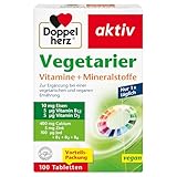 Doppelherz Vegetarier Vitamine + Mineralstoffe - Abgestimmte Nährstoffe...