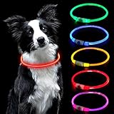 AUAUY Leuchthalsband Hund, LED Hundehalsband USB Aufladbar...