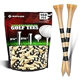 SAPLIZE Golf Bambus Tees,150 Stück (83mm) - Biologisch abbaubar, haltbarer...