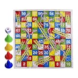 Leiterspiel - Faltbar Tragbar Leicht Reisespiel - Gesellschaftsspiel Für...