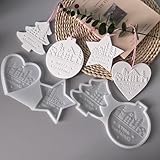 WIKIMO 4 Stück Silikonformen Gießformen Weihnachten Gießformen Silikon...