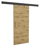 Brent - Schiebetür Komplettset mit Tür 95x 204 cm, Schiebetüren...