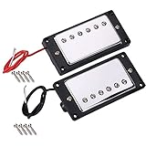 Dilwe Gitarren Pickups, Metal Guitar Neck und Bridge Chrom Humbucker...