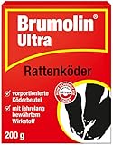 Brumolin Ultra Rattenköder, auslegefertige Portionsköder mit...