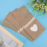 Tbest Rustikaler Sierware -Halteror W, 10pcs Jute Spitze Bastlerhalter...