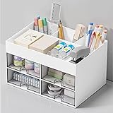 DoocliB schreibtisch organizer mit 4 schubladen, Multifunktionaler,...