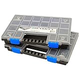 HASKYY Sortimentskoffer Sortimentskiste Sortimentsbox 2x Organizer XL -...