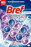 Bref WC Power Activ Lavendel Lufterfrischer-Tabs für Badezimmer, sauber,...