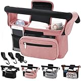 Tyuodna Kinderwagen Organizer Universal,Kinderwagen Tasche mit 2 Isolierten...